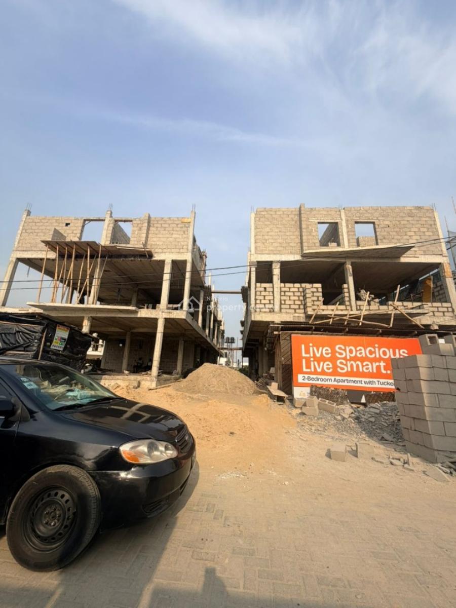 Luxurious 2bedrooms Apartment ( on Going Construction), Oranje Apartments Is in Atlantic Layout Axies, Alasia, Ajah, Lagos, Block of Flats for Sale