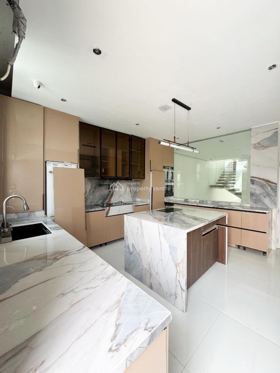 Contemporary 5 Bedroom Semi Detached Duplex with Bq, Pool & Rooftop, 5 Bedroom Duplex Located in a Well Secured Estate, Ikate, Lekki, Lagos, Semi-detached Duplex for Sale