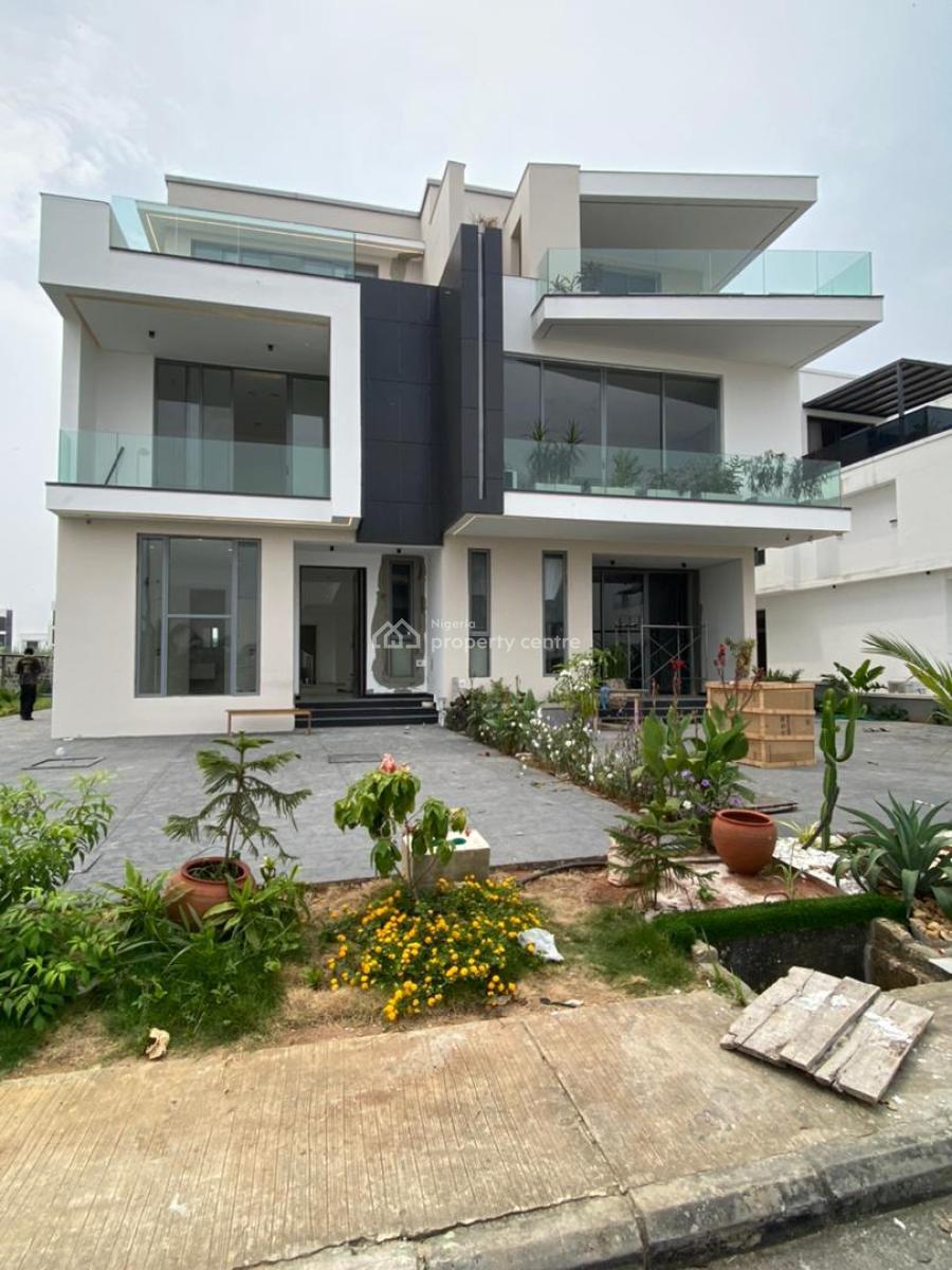 Exquisite 5 Bedroom Semi-detached Duplex with a Private Garden, Cowrie Creek Estate, Ikate, Lekki, Lagos, Semi-detached Duplex for Sale