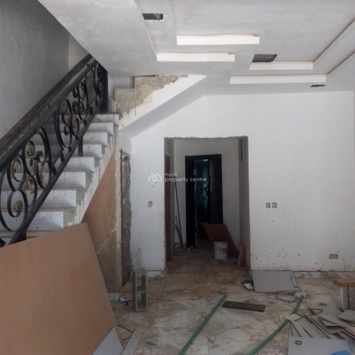 Newly Built and Carcass Terraces House at Gbagada, Gbagada Ifako, Gbagada, Lagos, Terraced Duplex for Sale