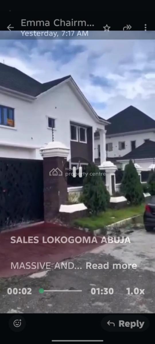 Massive and Luxurious 6 Bedrooms Fully Detached Duplex with a  3bedroo, Lokogoma District, Abuja, Detached Duplex for Sale