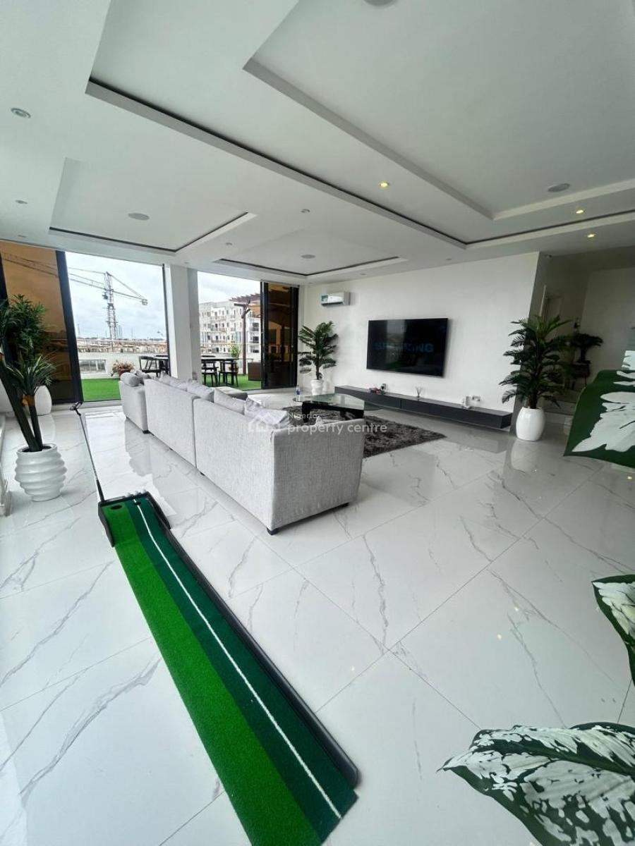 3 Bedroom Fully Furnished Penthouse Maisonette with Bq, Lekki Phase 1, Lekki, Lagos, Flat / Apartment for Rent