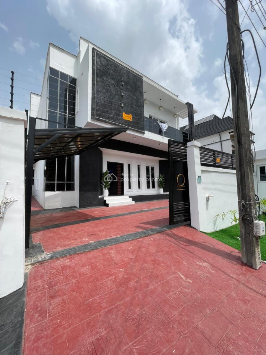 Beautiful 5 Bedroom Duplex with a Bq in a Well Developed Estate, with All Rooms Ensuit and Well Detailed Designs with a a Pool,cinema, Ikota, Lekki, Lagos, Detached Duplex for Sale