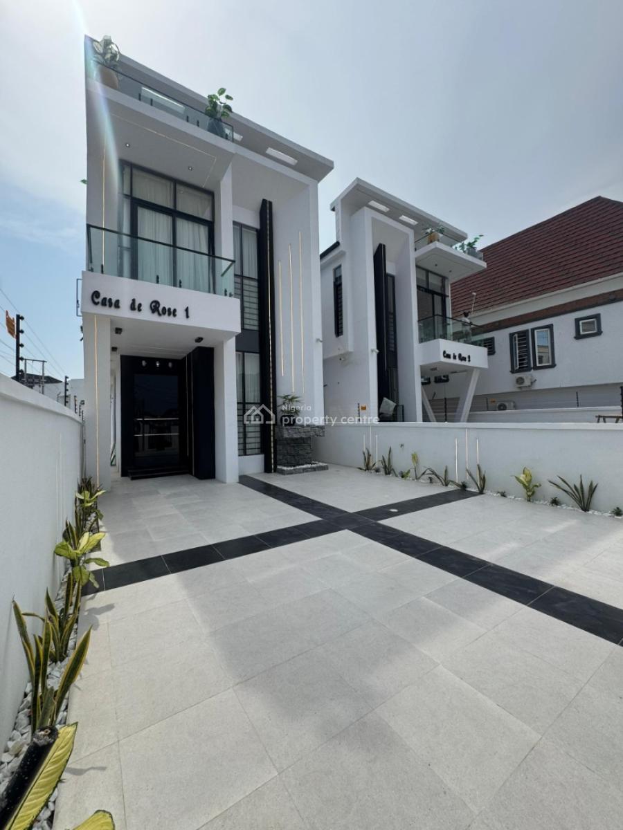 Aesthetically Pleasing 5 Bedroom Duplex Within a Serene Estate, As a Well Detailed Finishing with a Bq,pool and All Rooms Ensuit, Ikota, Lekki, Lagos, Detached Duplex for Sale