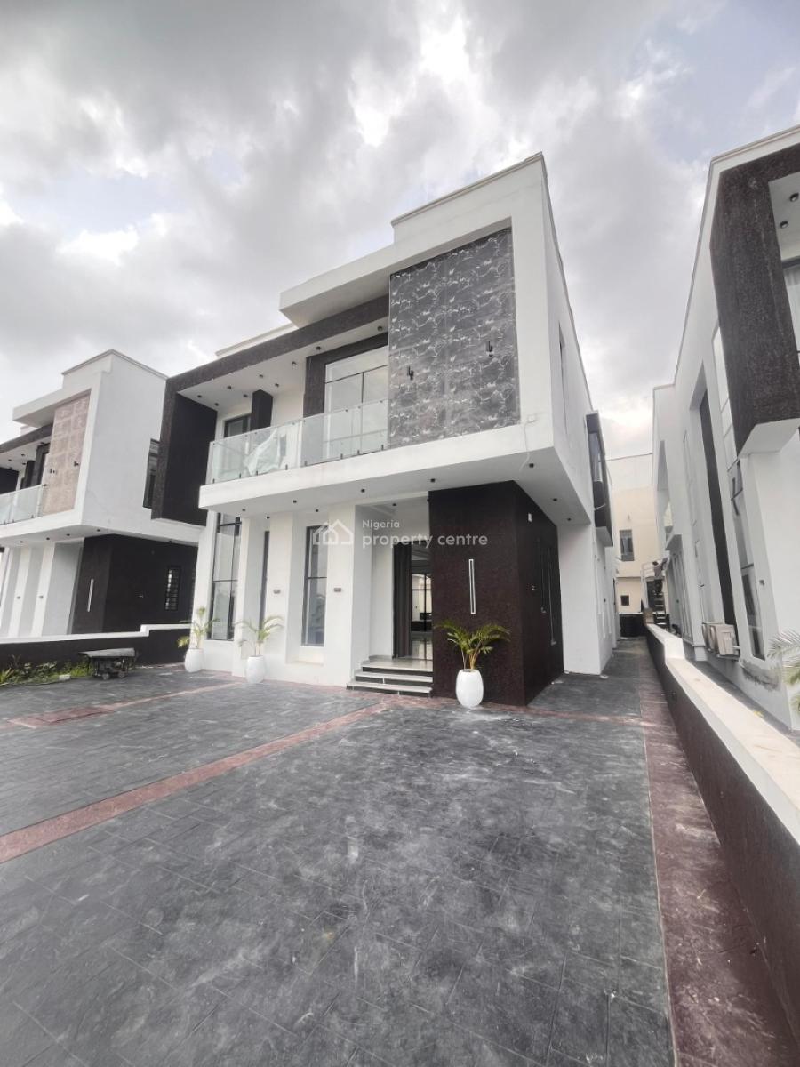 Elegant 5bedroom Duplex with a Bq, Located in a Well Secured Estate and Has Lots of Greenery, Ikota, Lekki, Lagos, Detached Duplex for Sale