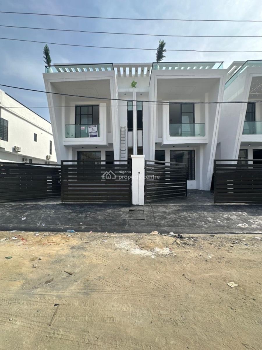 Newly Built 4 Bedroom Semi-detached Duplex with Bq, Ikota, Lekki Phase 2, Lekki, Lagos, Semi-detached Duplex for Rent