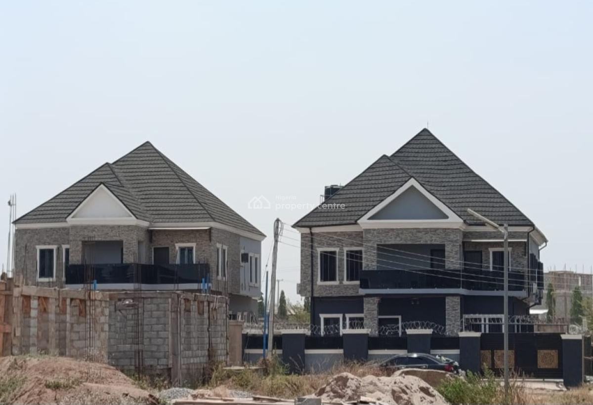 a Detached 5 Bedroom Duplex at a Carcass Level, Victoria City Estate, Lugbe District, Abuja, Detached Duplex for Sale