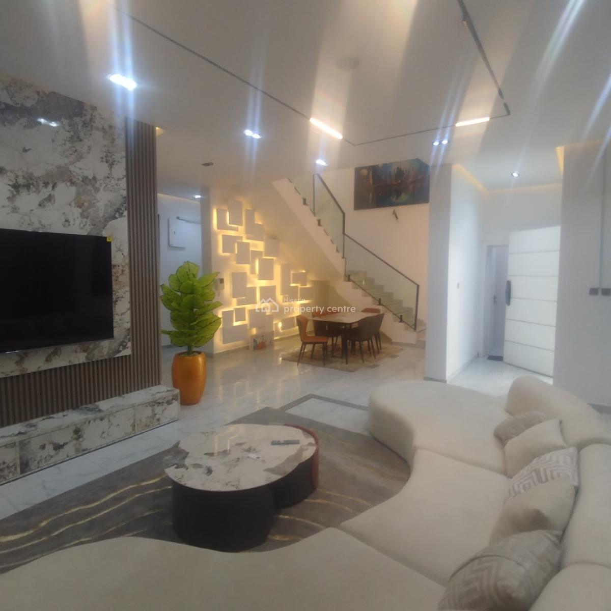 Luxury Furnished 5 Bedroom Fully Detached Duplex with Bq, Ologolo, Ologolo, Lekki, Lagos, Detached Duplex for Rent