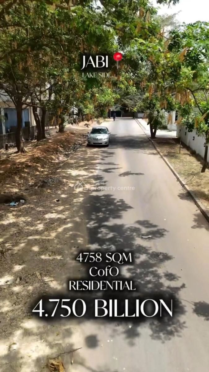 4758sqm Residential(cofo) Flat Land in Jabi, Jabi, Jabi, Abuja, Residential Land for Sale