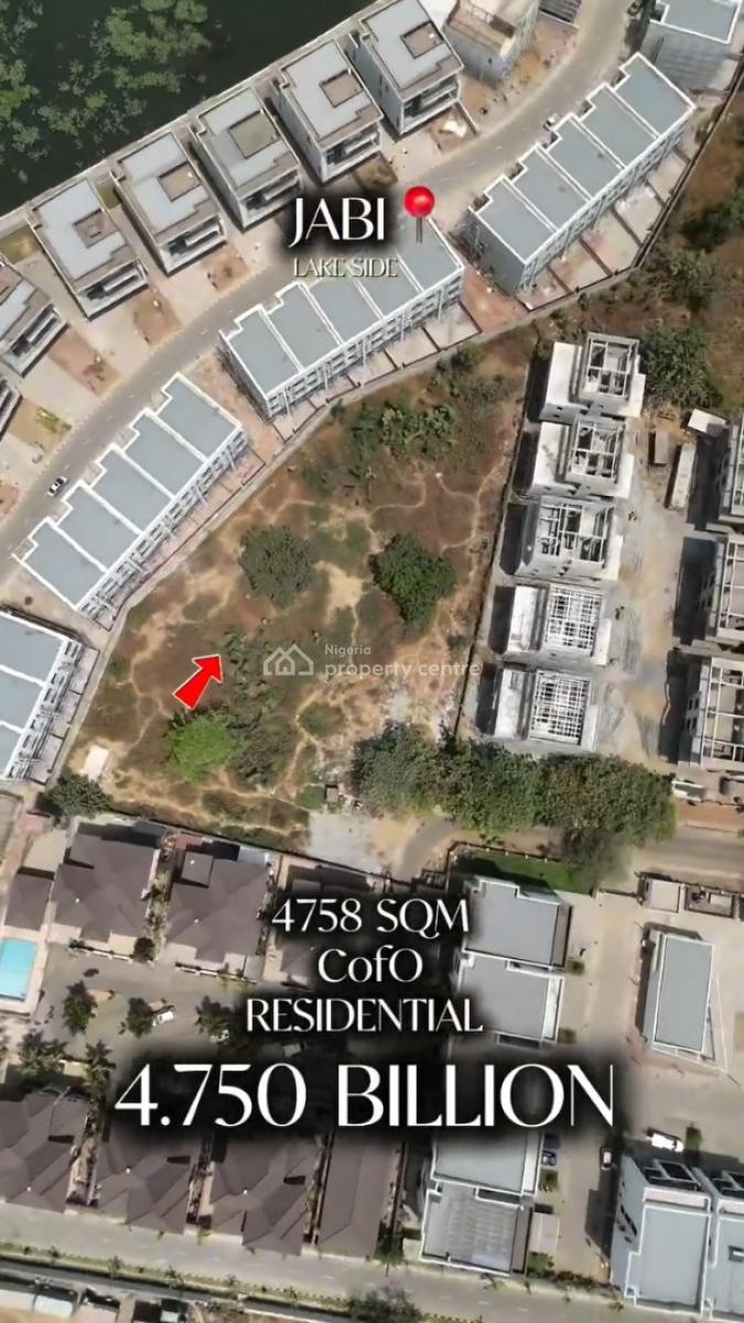 4758sqm Residential(cofo) Flat Land in Jabi, Jabi, Jabi, Abuja, Residential Land for Sale