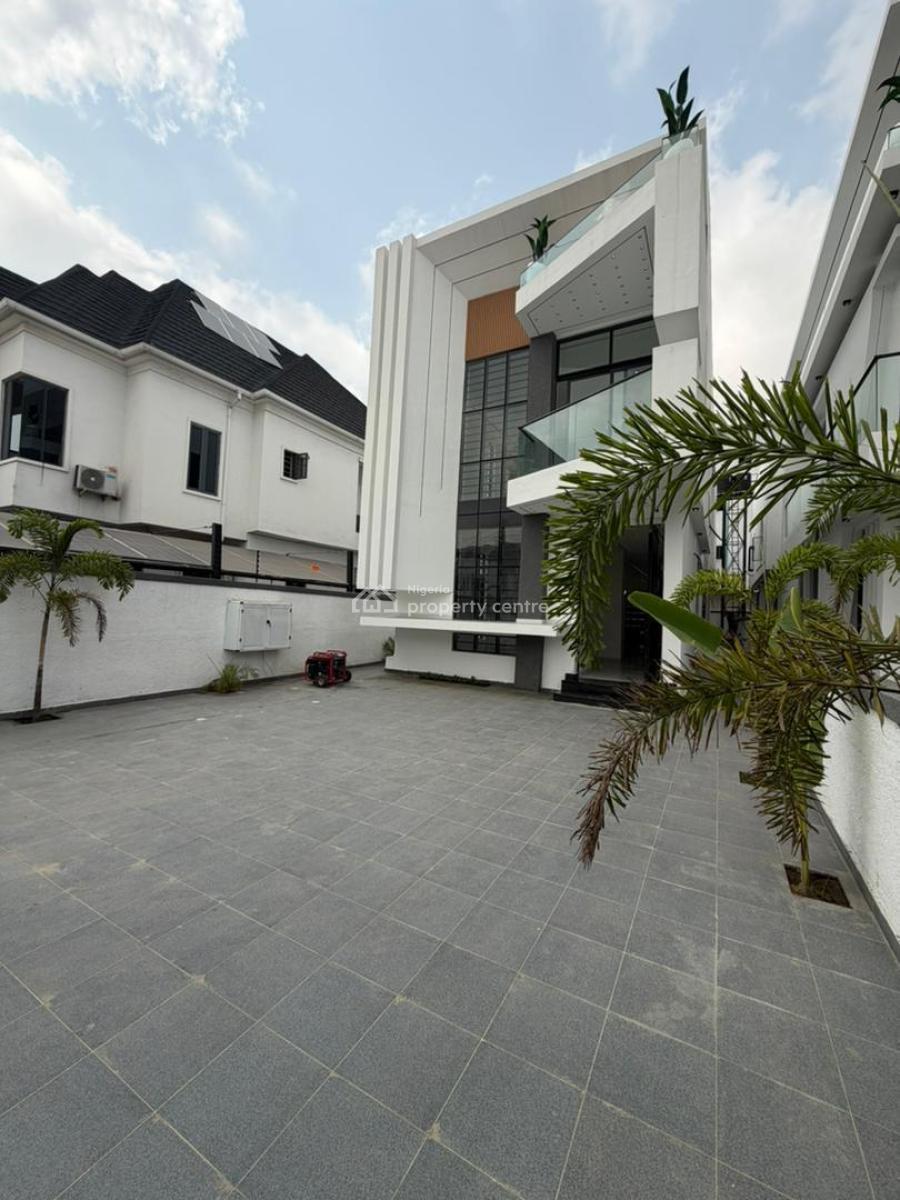 Lovely 5bedroom Bedroom Duplex with a Bq, Pool Located in a Serene Env, Located Within One of The Most Prestigious Estate in Lagos Chevron, Lekki, Lagos, Detached Duplex for Sale