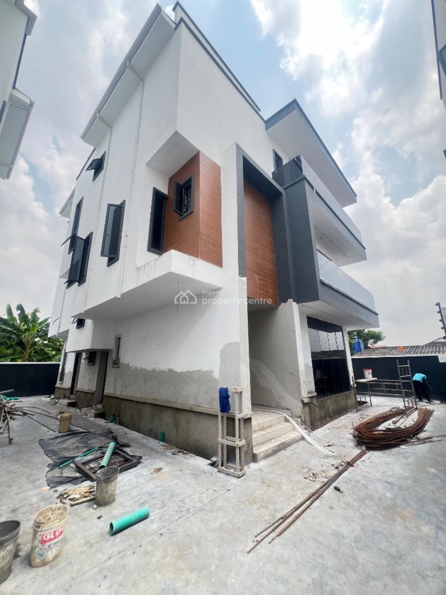 Fully Automated 4 Bedrooms Fully Detached -duplex House + Bq, Study, Maryland, Lagos, Detached Duplex for Sale