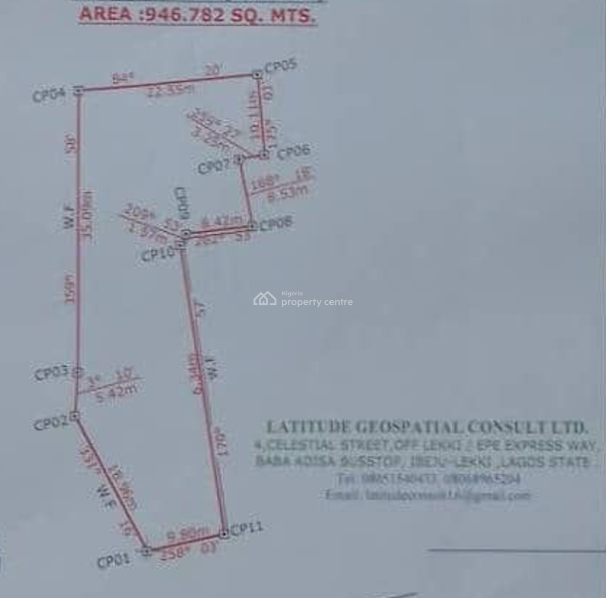 946 Sqm Land - Facing The Express, Lakowe, Ibeju Lekki, Lagos, Commercial Land for Sale