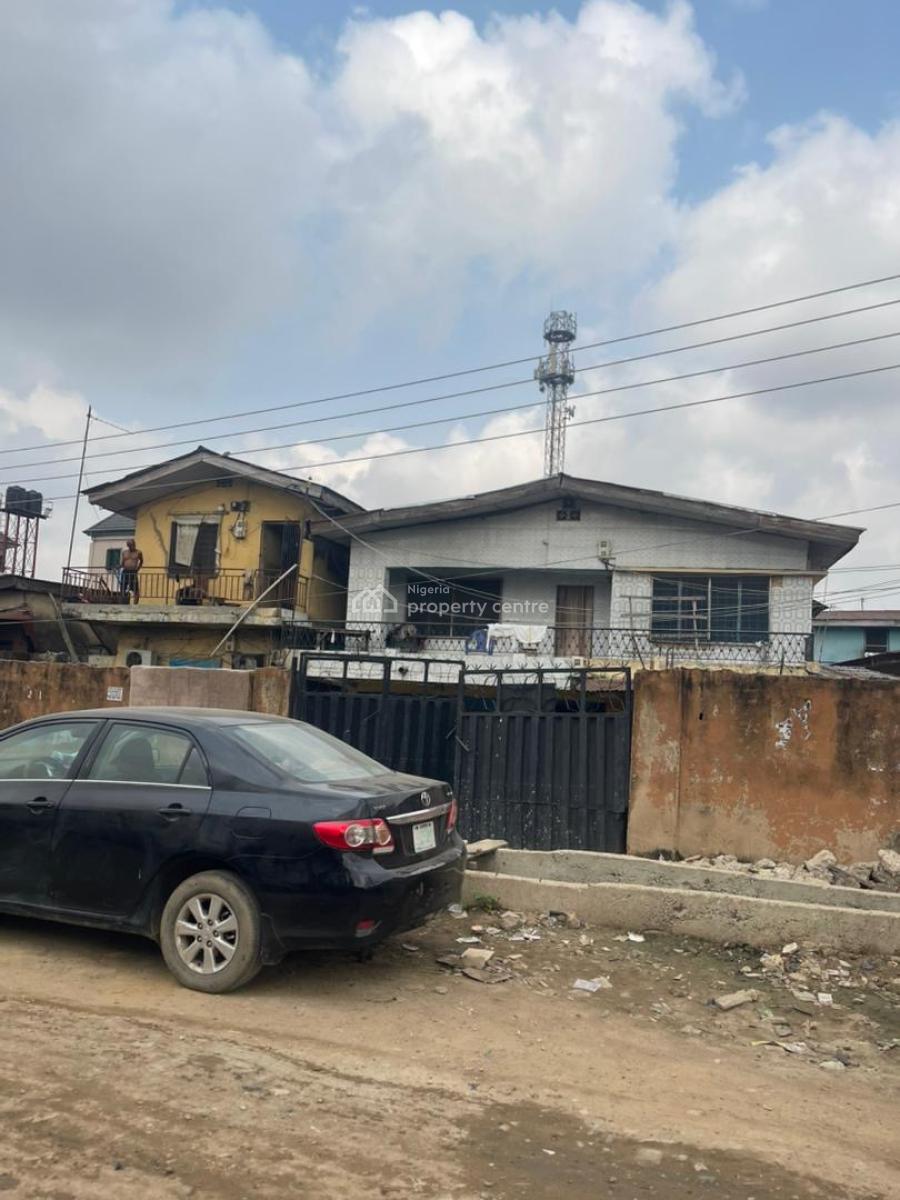Dilapidated Storey Building on a Full Plot, Suitable for Demolition an, : Off Ashimowu Bakare Via Onibuore, Off Nnobi Road, Not Far From Kilo, Kilo, Surulere, Lagos, Block of Flats for Sale