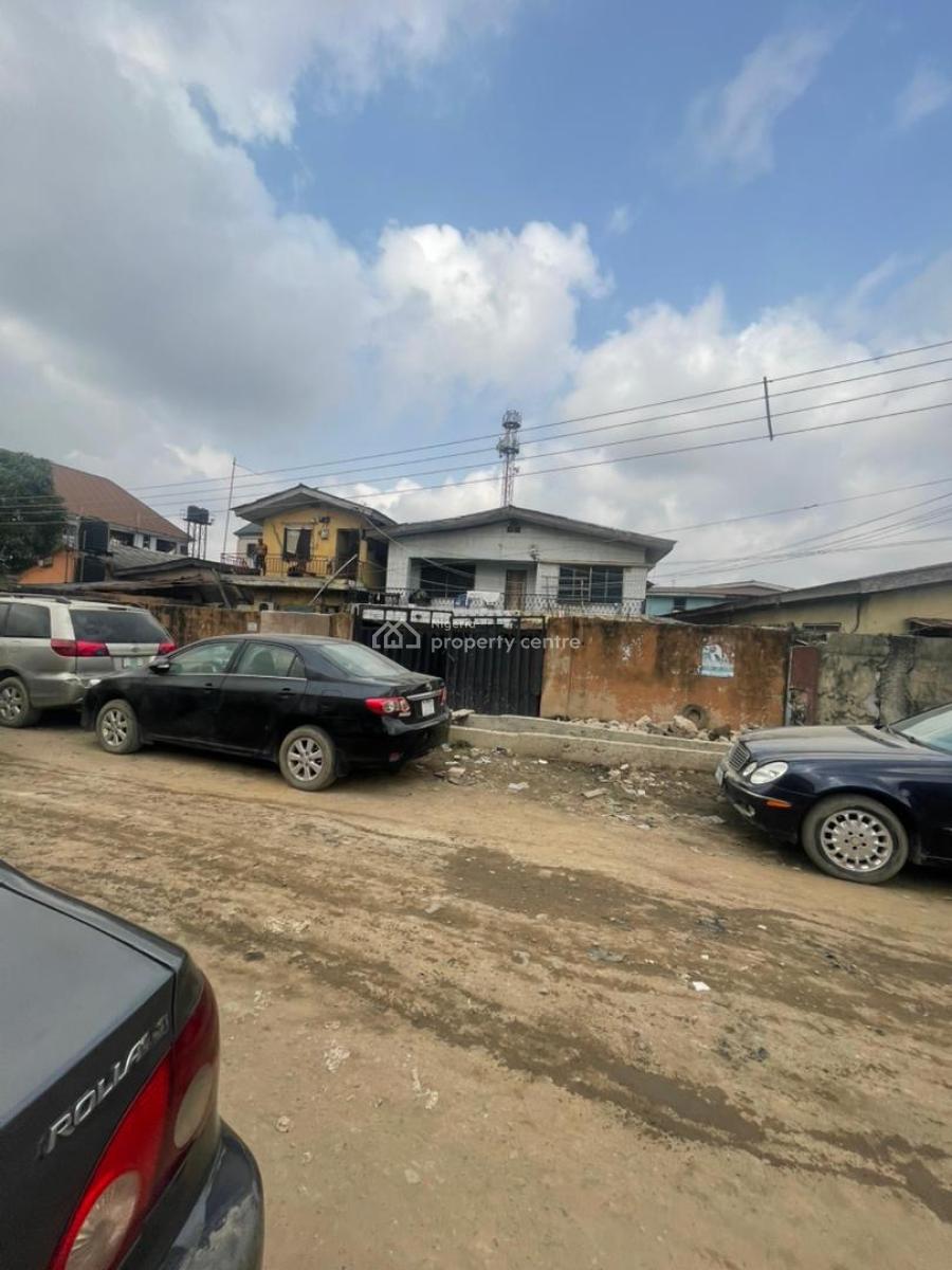 Dilapidated Storey Building on a Full Plot, Suitable for Demolition an, : Off Ashimowu Bakare Via Onibuore, Off Nnobi Road, Not Far From Kilo, Kilo, Surulere, Lagos, Block of Flats for Sale