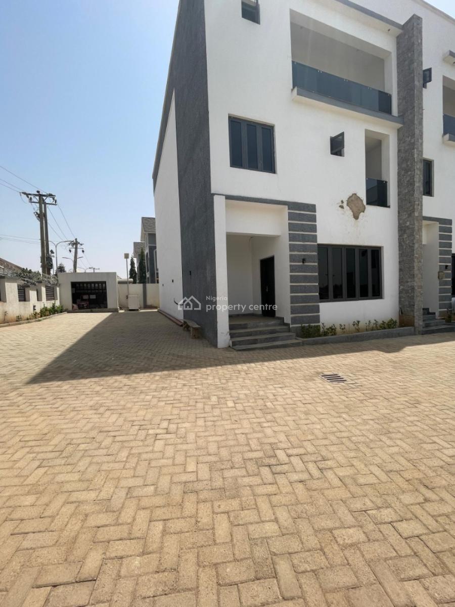 Brand New 4 Bedroom Terrace Duplex with Bq Corner Piece, By America International School, Durumi, Abuja, Terraced Duplex for Rent