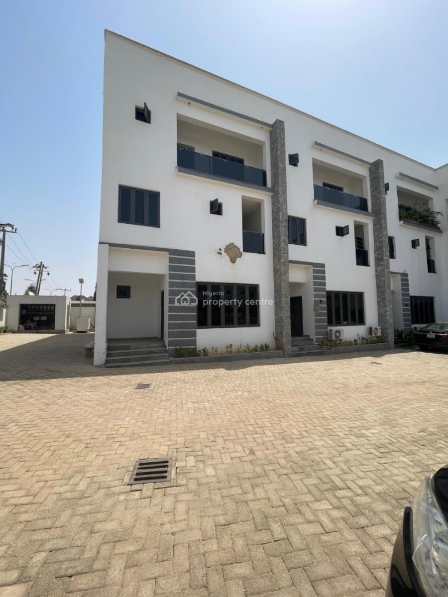 Brand New 4 Bedroom Terrace Duplex with Bq Corner Piece, By America International School, Durumi, Abuja, Terraced Duplex for Rent