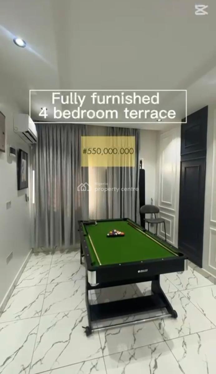 Fully Furnished 4 Bedrooms Terrace Duplex with Bq, Katampe Extension, Katampe Extension, Katampe, Abuja, Terraced Duplex for Sale