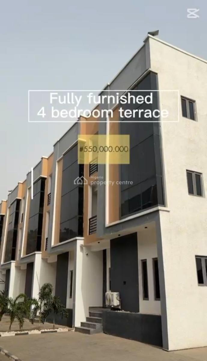 Fully Furnished 4 Bedrooms Terrace Duplex with Bq, Katampe Extension, Katampe Extension, Katampe, Abuja, Terraced Duplex for Sale