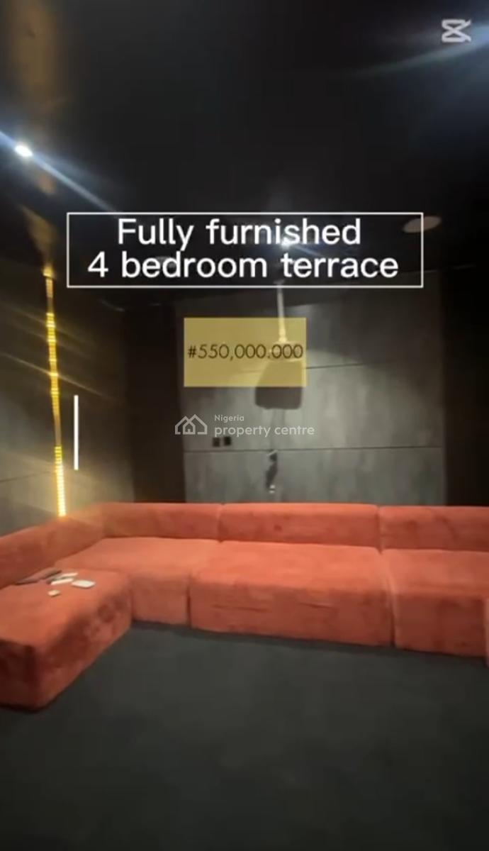 Fully Furnished 4 Bedrooms Terrace Duplex with Bq, Katampe Extension, Katampe Extension, Katampe, Abuja, Terraced Duplex for Sale