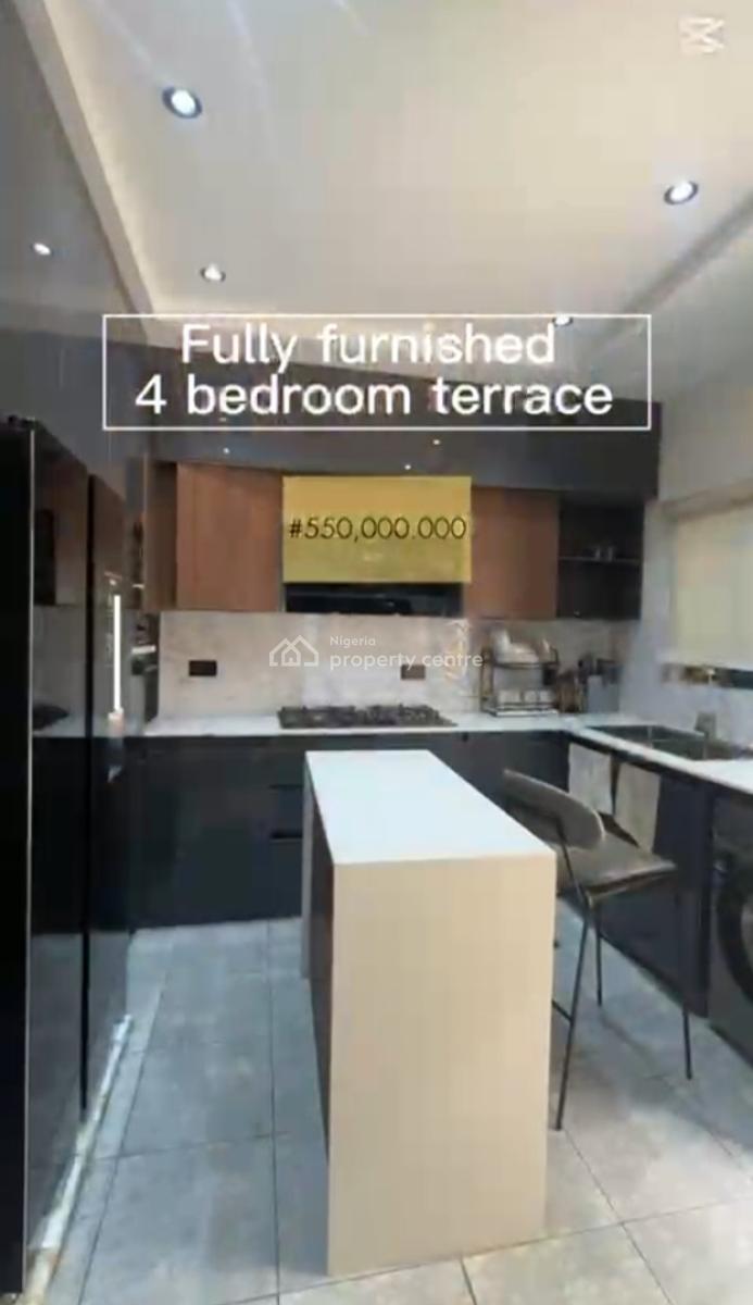 Fully Furnished 4 Bedrooms Terrace Duplex with Bq, Katampe Extension, Katampe Extension, Katampe, Abuja, Terraced Duplex for Sale