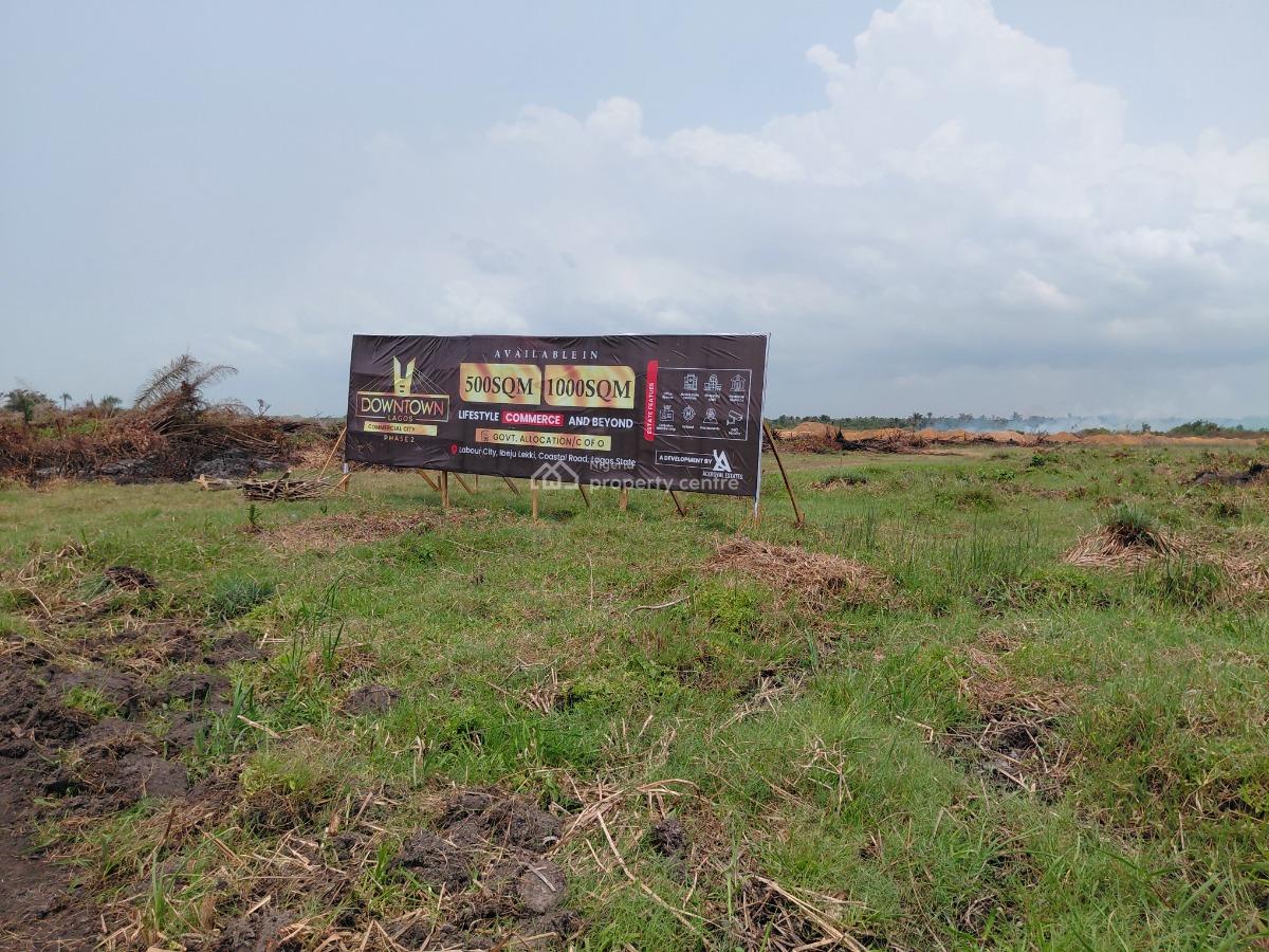 Commercial Plots with Government Allocated C of O., Labour City, Coastal Road, Ibeju Lekki, Lagos, Commercial Land for Sale