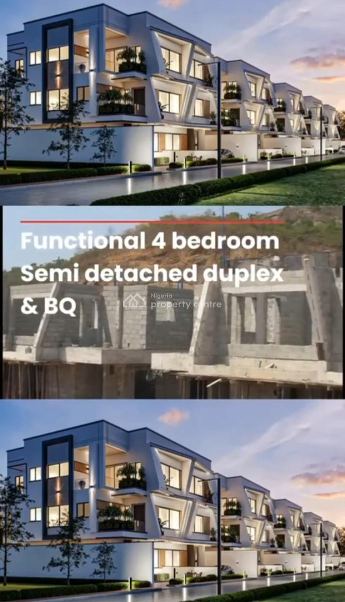 Luxury 3 & 4 Bedroom Apartment, Terrace & Semi Detached Duplex with Bq, Katampe Extension, Katampe Extension, Katampe, Abuja, Semi-detached Duplex for Sale