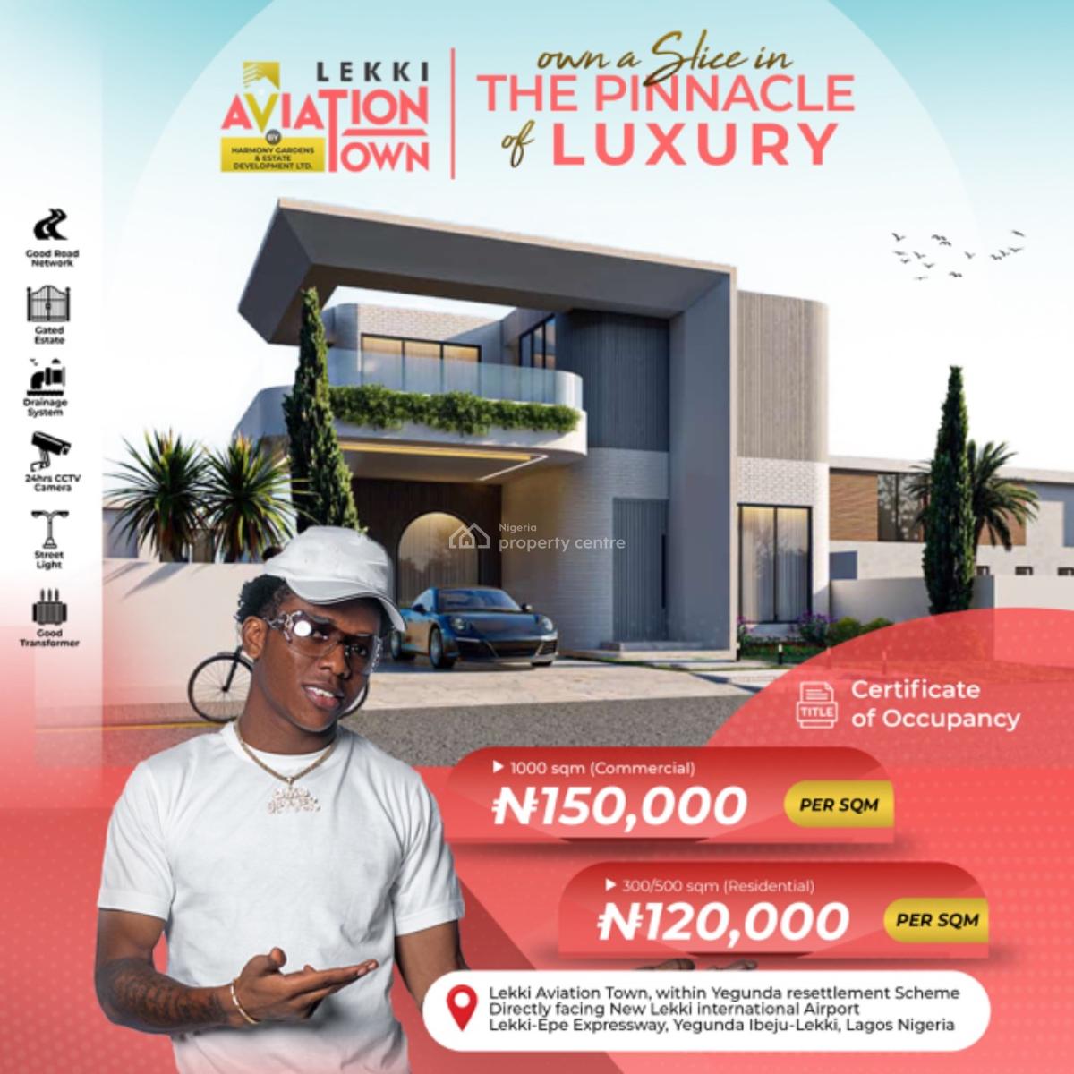 a Commercial, Land in a Prime Location, Lekki Aviation Town, Facing New Lekki-epe I, Ibeju Lekki, Lagos, Plaza / Complex / Mall for Sale