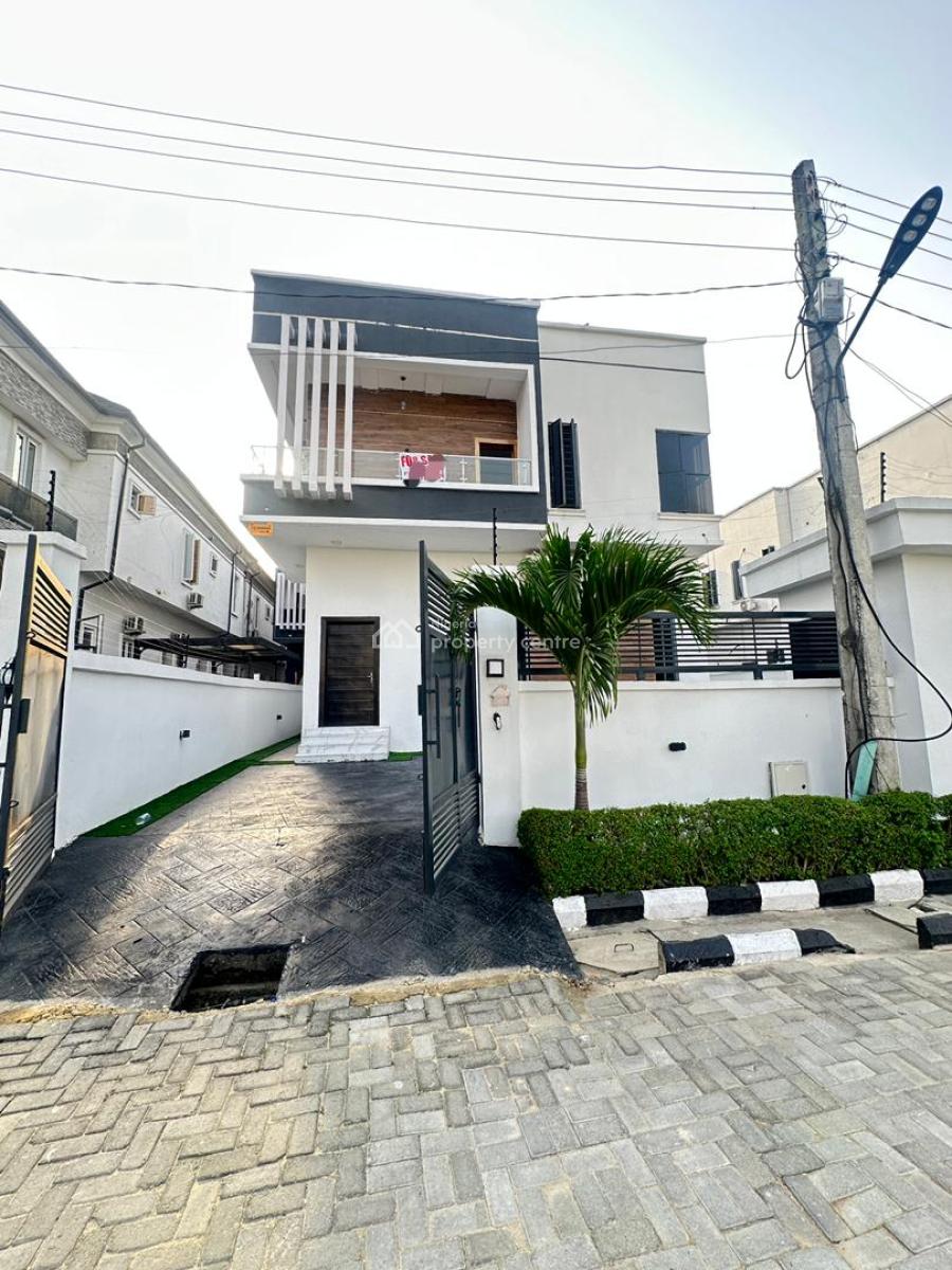 Spacious 5 Bedroom Fully Detached Duplex with Bq and Security House, Chevronn, Lekki, Lagos, Detached Duplex for Sale