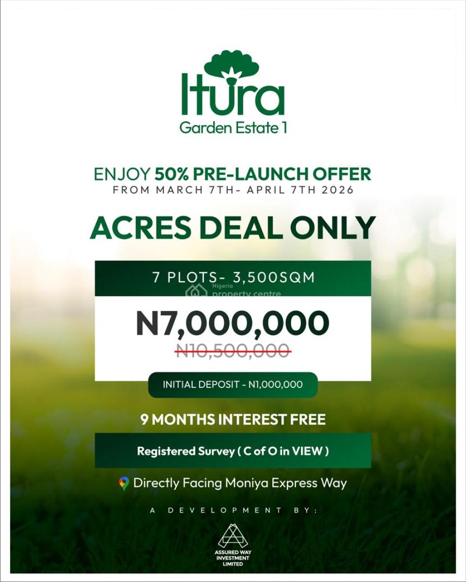 High-potential Land Investment in a Rapidly Developing Estate, Moniya, Ibadan, Oyo, Residential Land for Sale