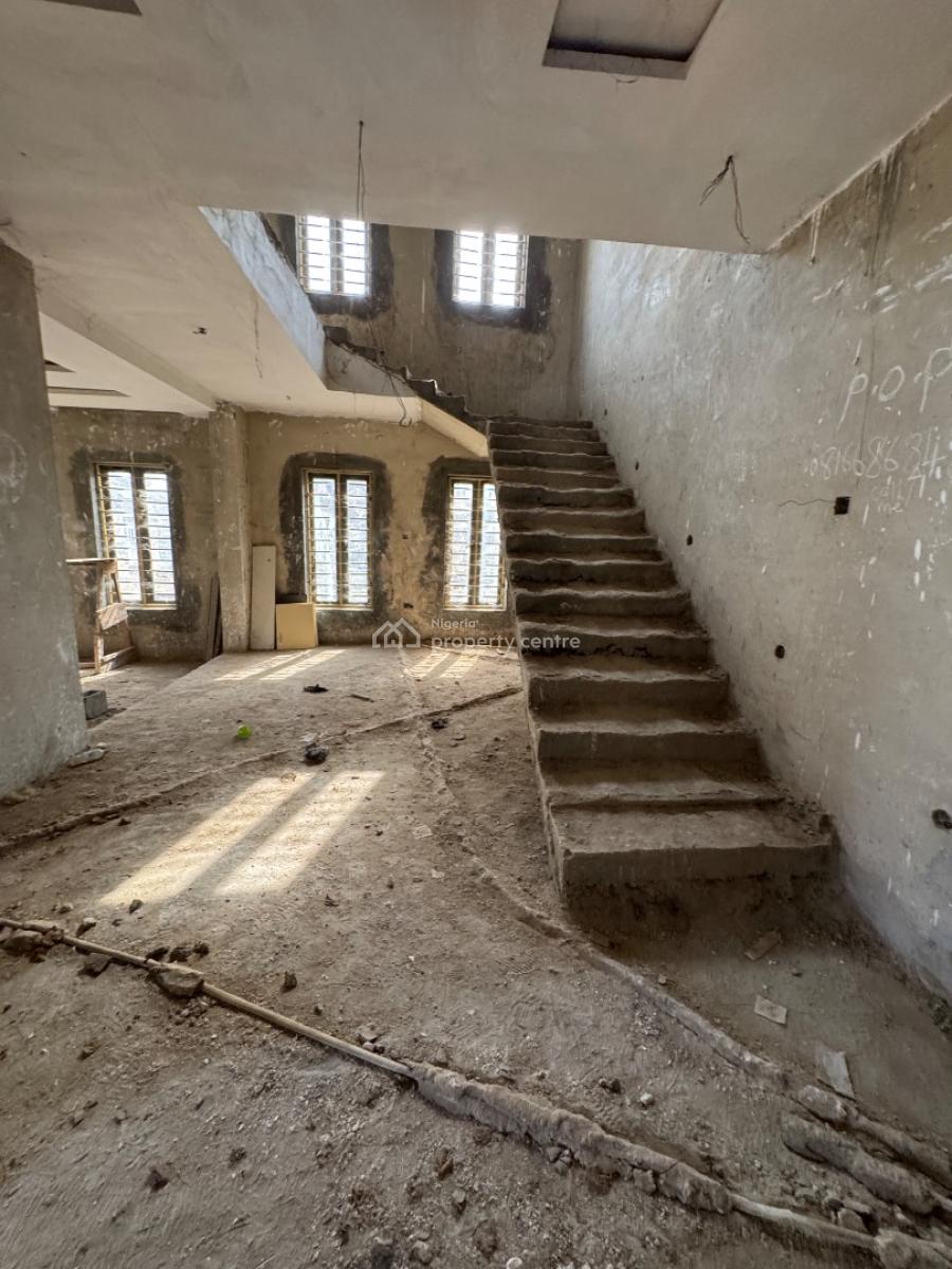 4 Bedroom Detached Duplex and a Room Bq( Carcass), Sabon Lugbe, Lugbe District, Abuja, House for Sale