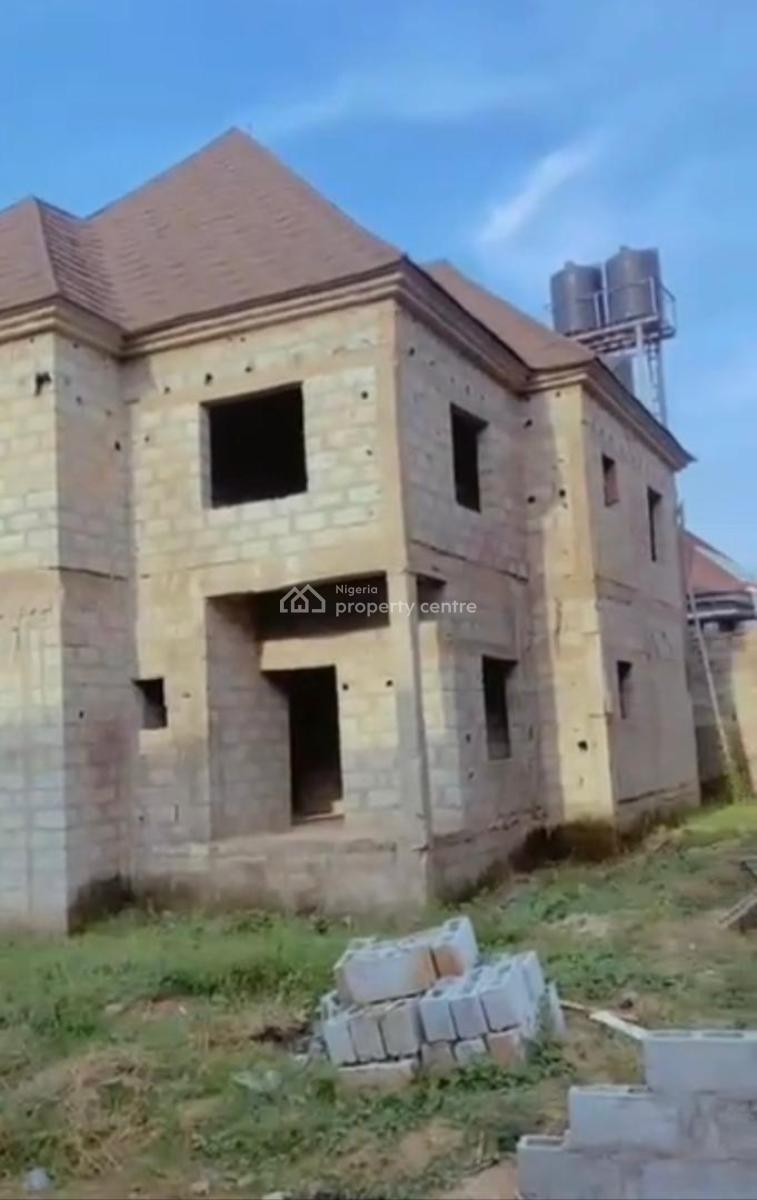 4bedroom Ensuit Fully Detached Duplex Carcass, in an Estate, Lugbe District, Abuja, Detached Duplex for Sale