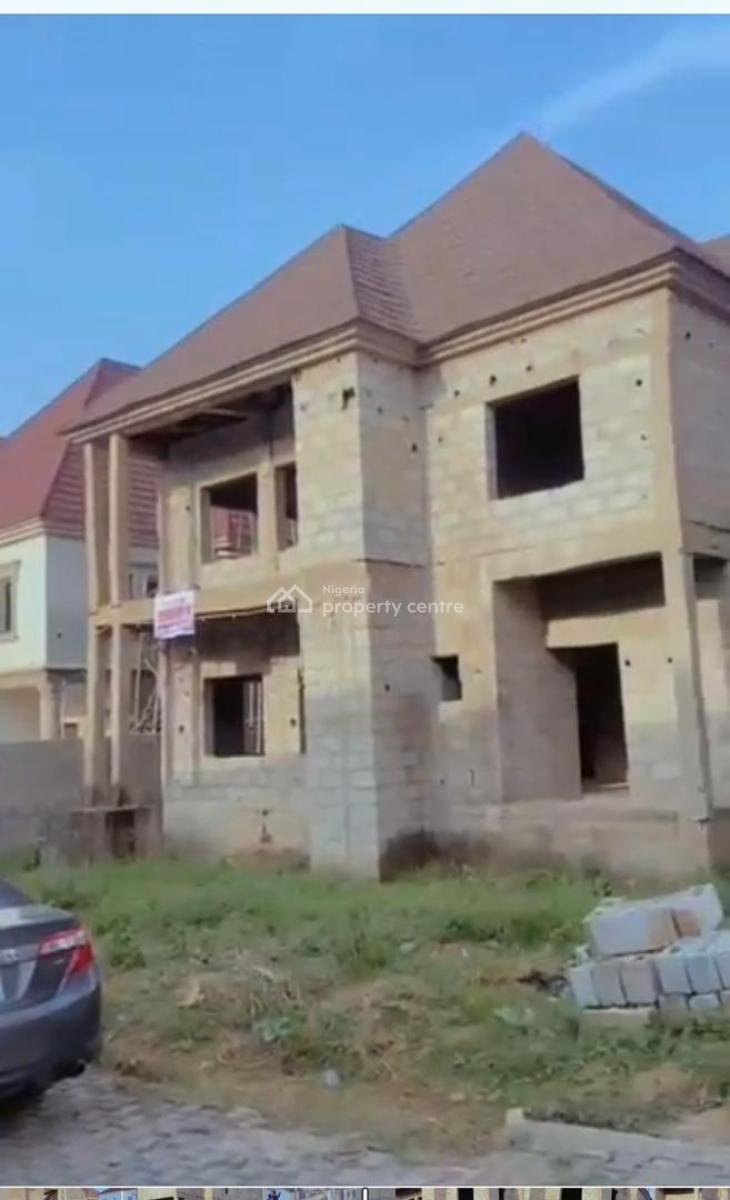 4bedroom Ensuit Fully Detached Duplex Carcass, in an Estate, Lugbe District, Abuja, Detached Duplex for Sale