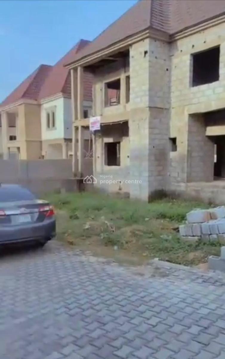 4bedroom Ensuit Fully Detached Duplex Carcass, in an Estate, Lugbe District, Abuja, Detached Duplex for Sale