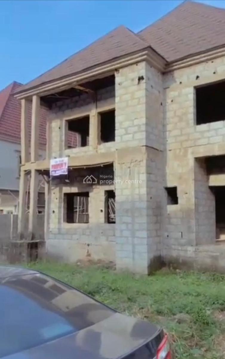4bedroom Ensuit Fully Detached Duplex Carcass, in an Estate, Lugbe District, Abuja, Detached Duplex for Sale