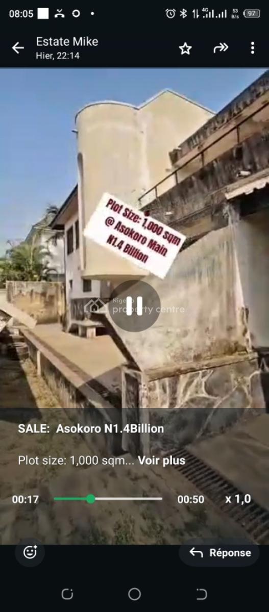 Asokoro Main, Asokoro, Asokoro District, Abuja, Detached Duplex for Sale