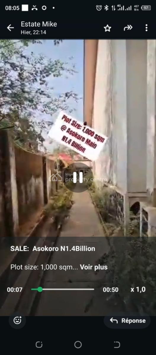 Asokoro Main, Asokoro, Asokoro District, Abuja, Detached Duplex for Sale