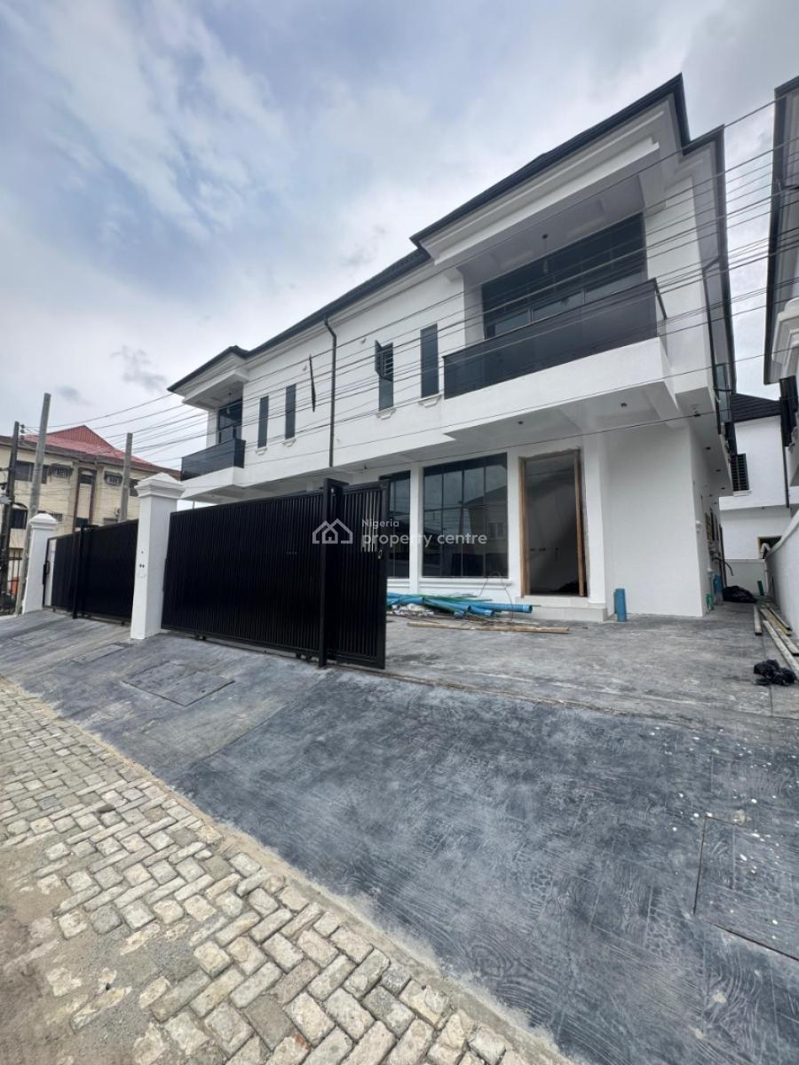 Elegant 4 Bedroom Semi Detached Duplex with a Bq in a Serene Environ, Osapa, Lekki, Lagos, Semi-detached Duplex for Sale