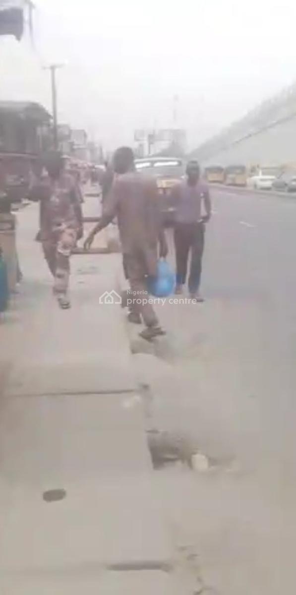 Open Plan Story Building Up and Down  Facing a Major for Lease Rd Old, Abeokuta Motor Rd Total Pencinema Agege, Agege, Lagos, Office Space for Rent