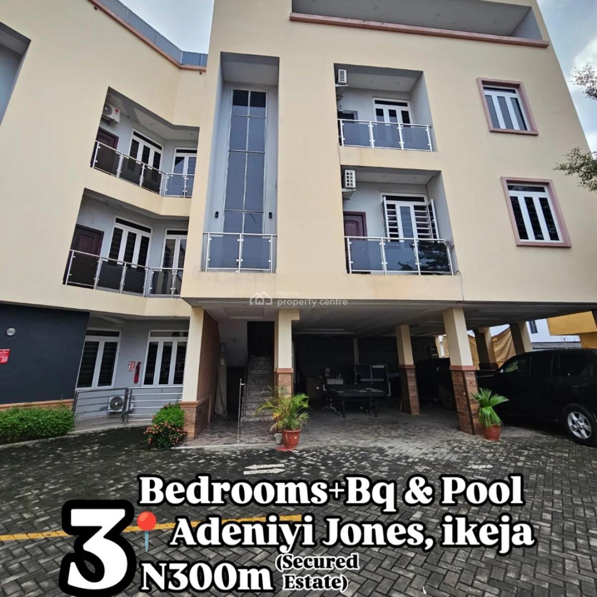 3 Bedroom Apartment + Bq, Adeniyi Jones, Ikeja, Lagos, Flat / Apartment for Sale