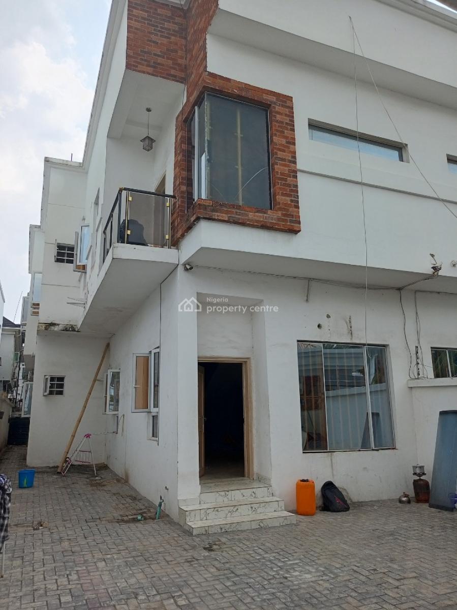 Well Maintained 4bedroom Duplex with Bq and Security House, Secured Estate, Osapa, Lekki, Lagos, Semi-detached Duplex for Sale