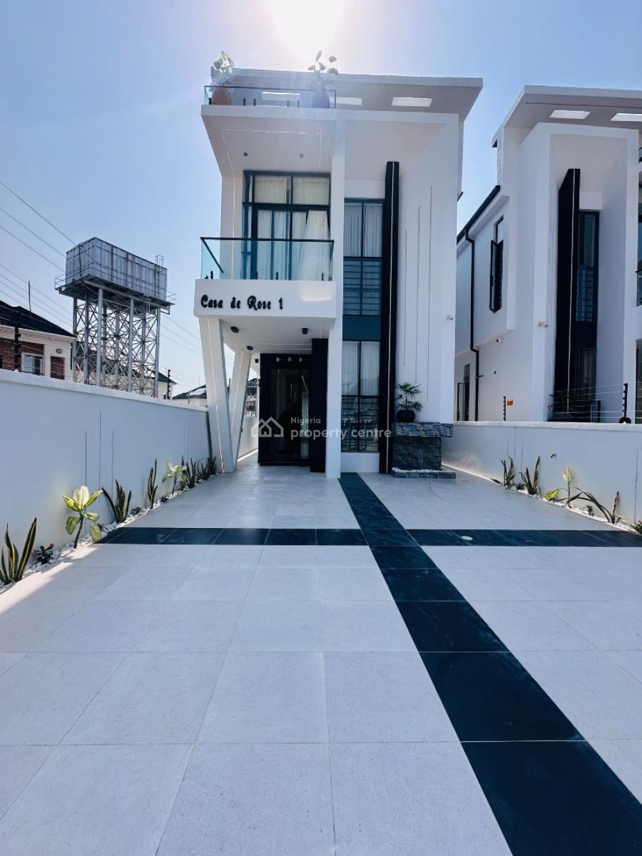 Smart 5 Bedroom Fully Detached Duplex+ Bq & Pool, in a Great and Secured Estate in Ikota, Ikota, Lekki, Lagos, Detached Duplex for Sale