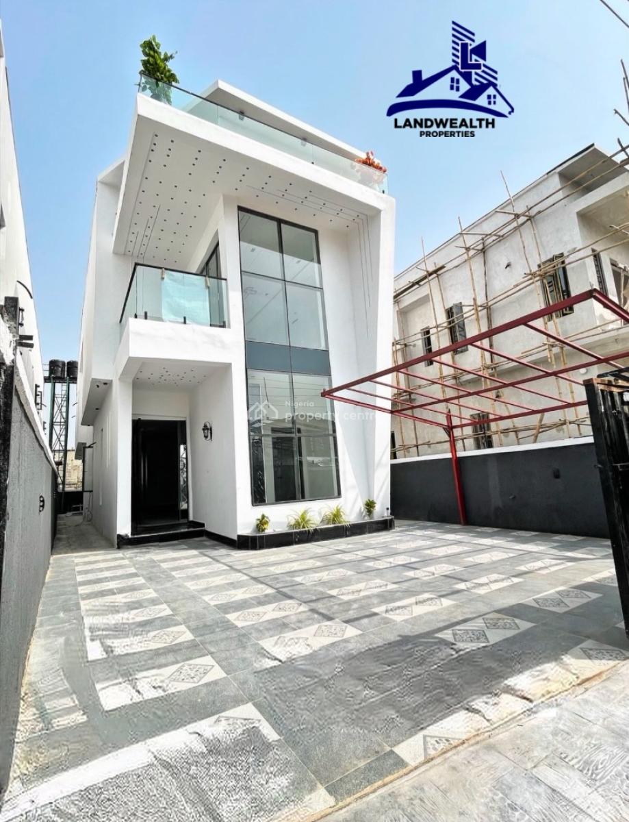 Luxurious 5 Bedroom Fully Detached Swimming Pool Duplex with Bq, Ajah, Lagos, Detached Duplex for Sale