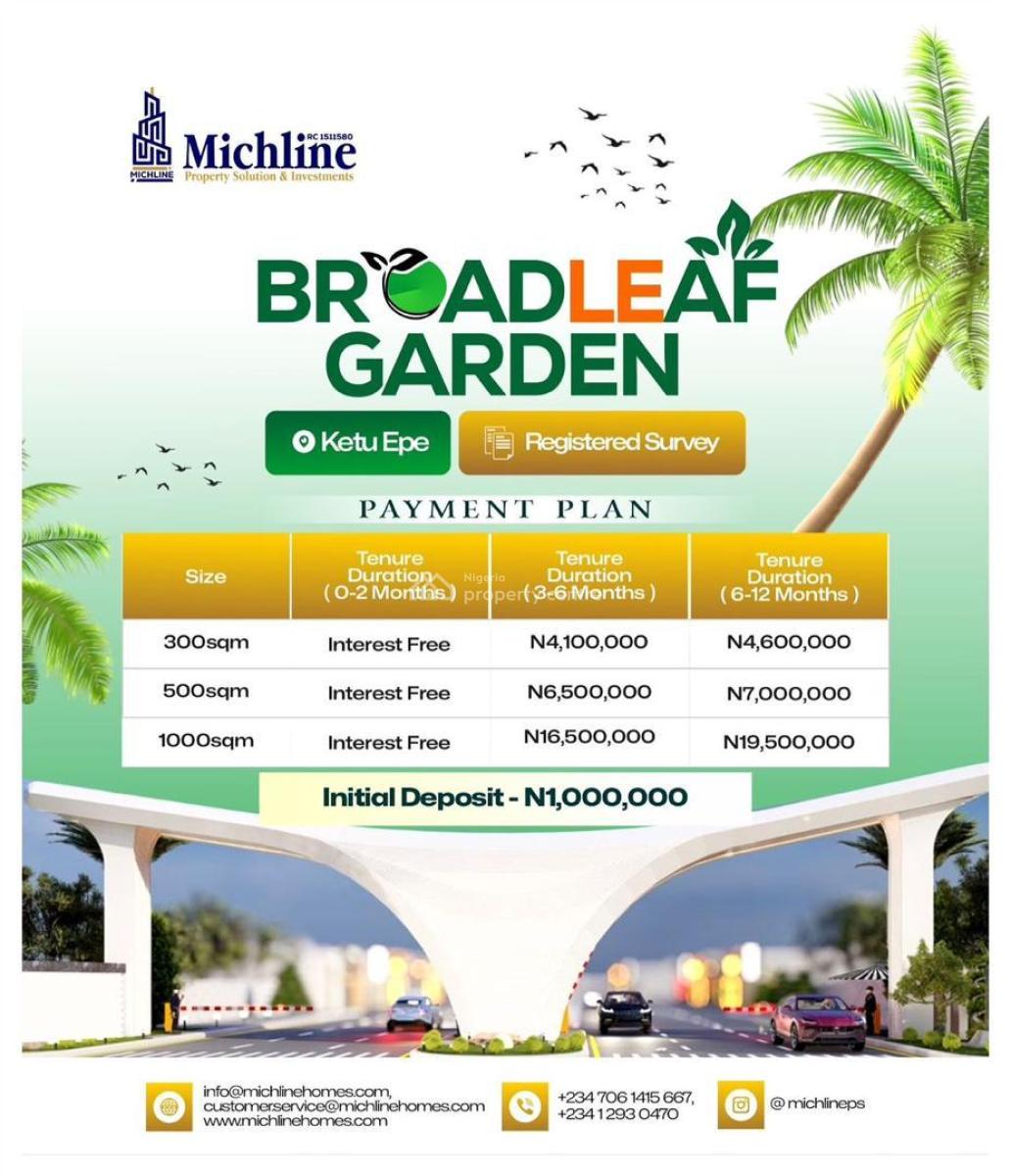 Own a Plot in a Fast-growing Premium Estate Today, Ketu, Lagos, Residential Land for Sale