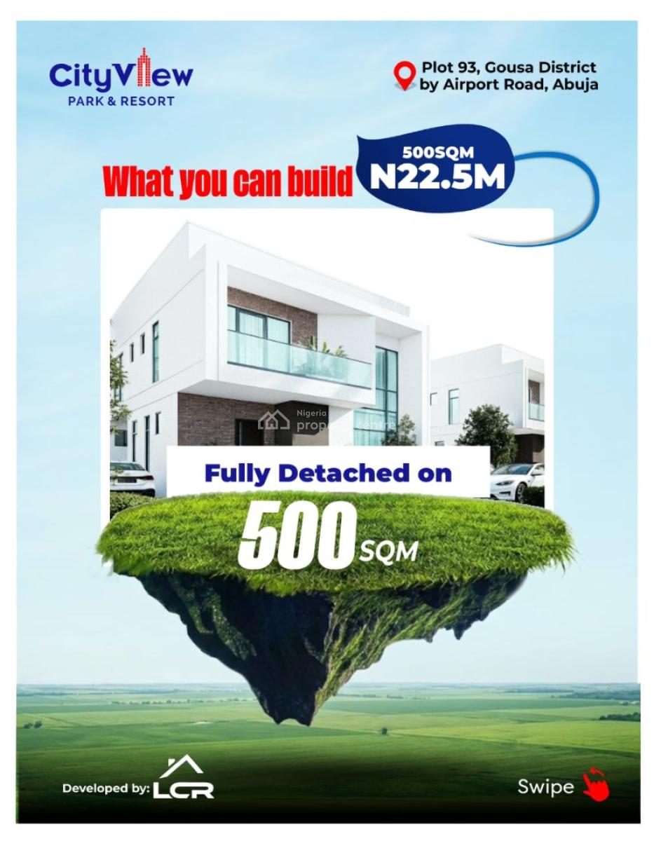 Own a Buy and Build Land with Fcda R of O, City View Park & Resort, Gousa District, Central Business District, Abuja, Residential Land for Sale