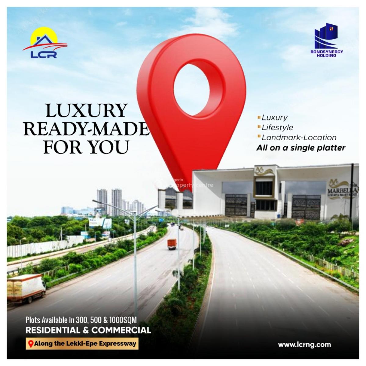 Luxury and Smart Land with C of O: Invest Here, Marbella Luxury and Smart Estate, Along Lekki Epe Expressway, Ibeju Lekki, Lagos, Residential Land for Sale