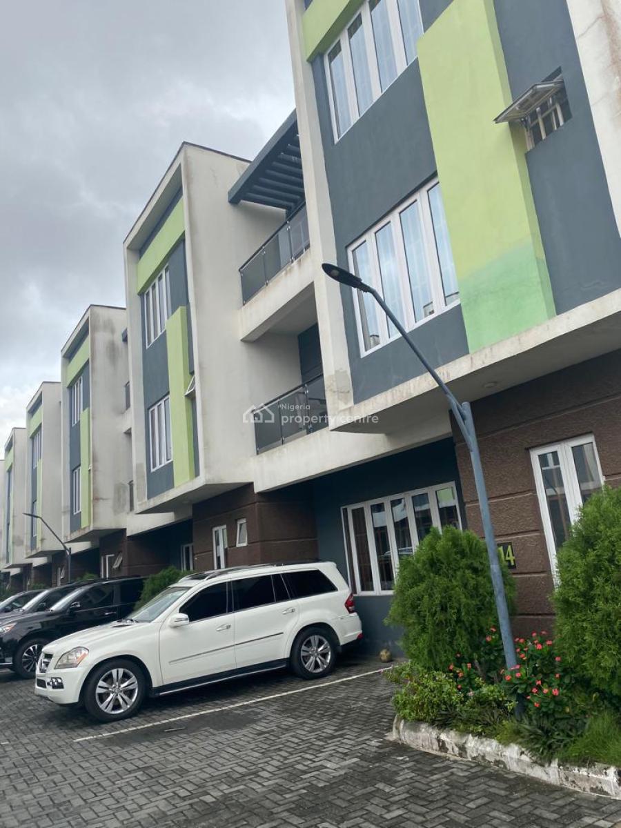 Well Deserving 5 Bedroom Terrace Town House Tastefully Built, Secured Place, Ikate, Lekki, Lagos, Terraced Duplex for Sale