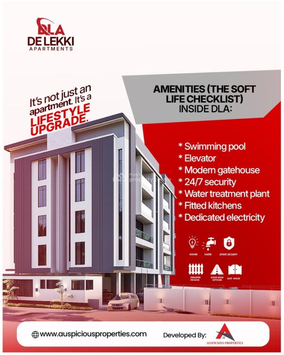 Luxury 2 Bedroom Apartments with Cofo, De Lekki Apartment, 13, Yemi Adetayo Link Road, Ilasan, Ikate, Lekki, Lagos, Flat / Apartment for Sale