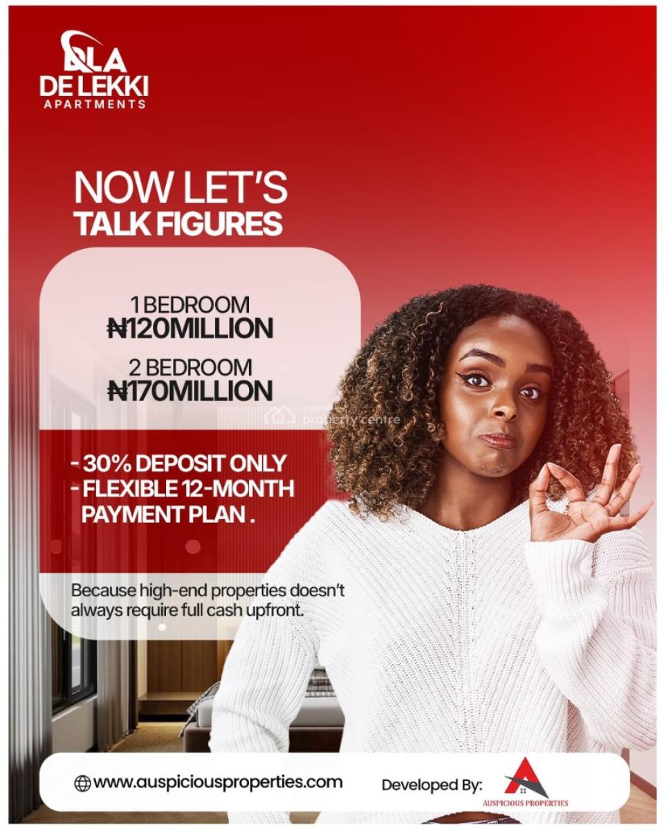 Luxury 2 Bedroom Apartments with Cofo, De Lekki Apartment, 13, Yemi Adetayo Link Road, Ilasan, Ikate, Lekki, Lagos, Flat / Apartment for Sale