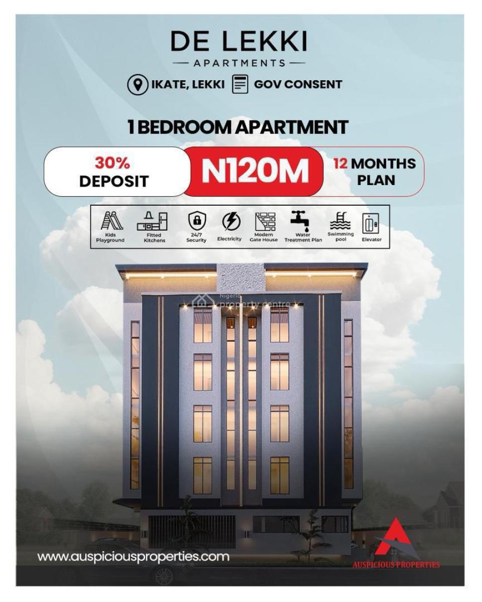 Luxury 2 Bedroom Apartments with Cofo, De Lekki Apartment, 13, Yemi Adetayo Link Road, Ilasan, Ikate, Lekki, Lagos, Flat / Apartment for Sale